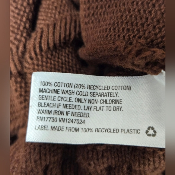 Future Collective Gabriella M Chocolate Brown Sweater Tight And Loose Knit - Picture 5 of 5